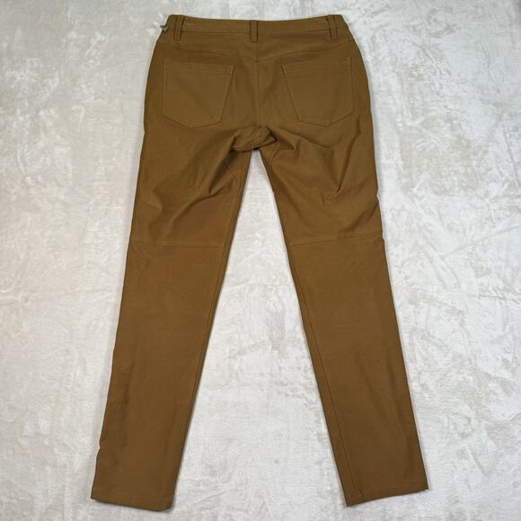 Lululemon Pants Men's Size 30x31 Brown ABC Utilitech Slim Fit 5 Pocket Logo - Picture 4 of 7